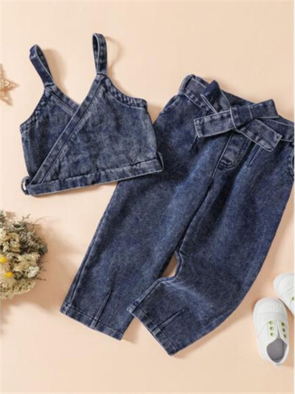 Children's Denim Cami Top and Jeans Set